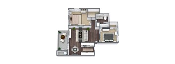Delta 3D Floor Plan
