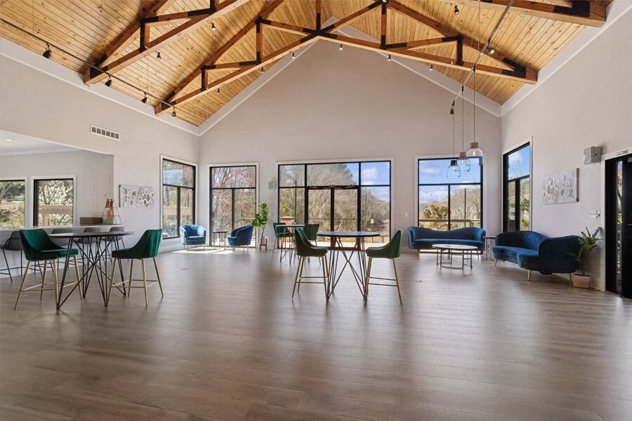 Community clubhouse with lounge area