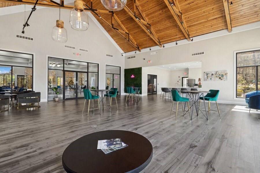 Community clubhouse with lounge area