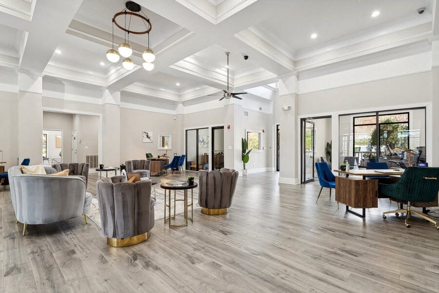 Clubhouse lounge area