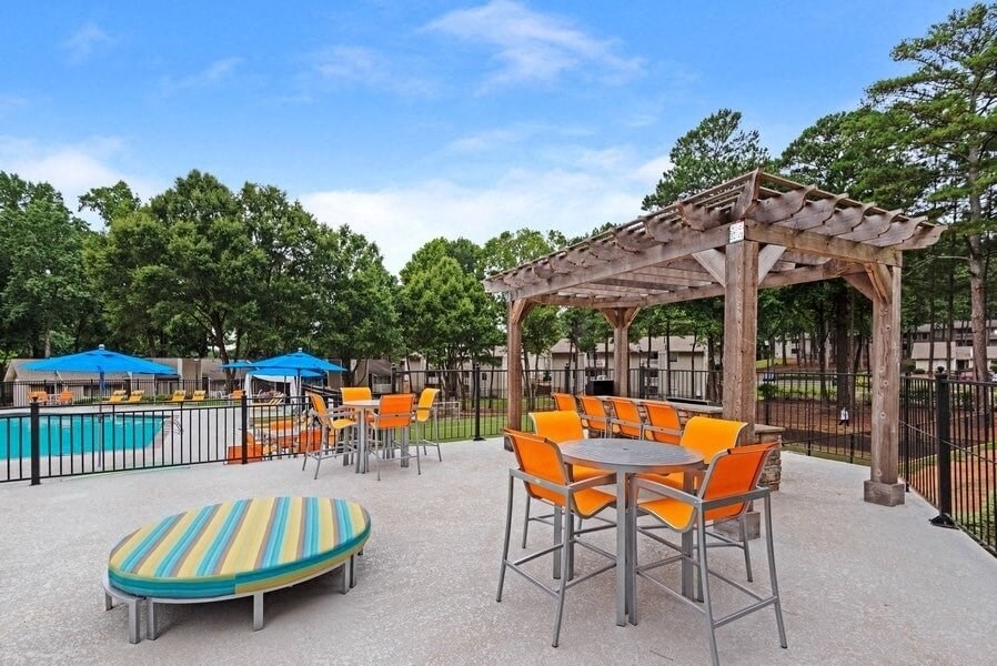 Resort style swimming pool