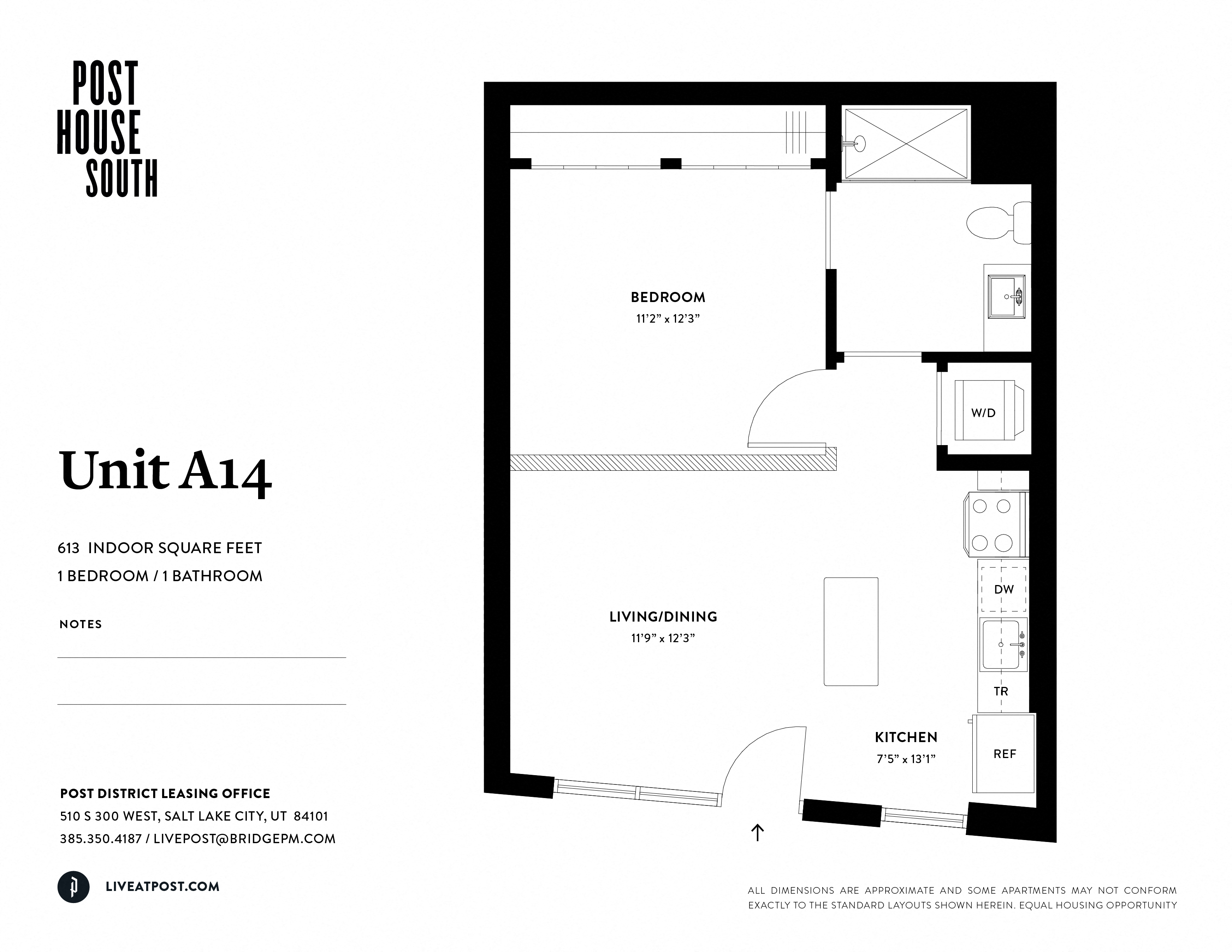 a floor plan of the post house south
