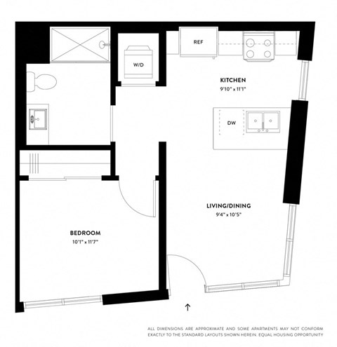 a floor plan of a small apartment