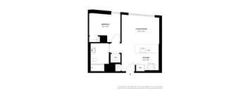 a floor plan of a small apartment
