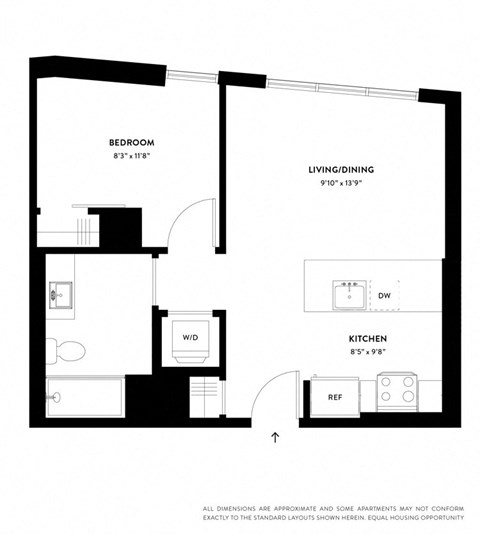 a floor plan of a small apartment