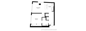 a floor plan of a small apartment