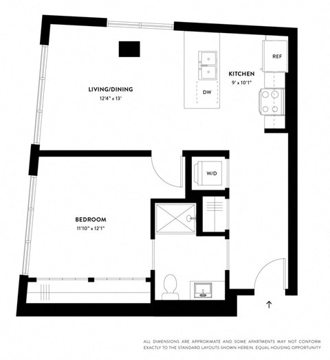 a floor plan of a small apartment