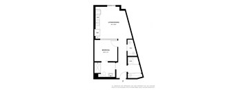 floor plan of 55 north luxury apartments to rent in the north end of boston