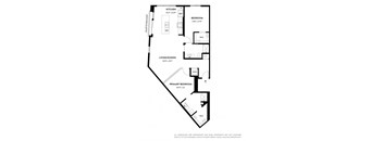 bedroom floor plan an in 1 bed 1 bath
