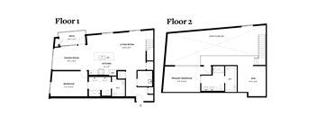 the floor plan for the bedroom home