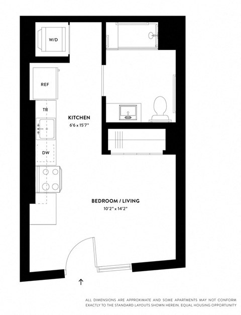 a floor plan of a small apartment