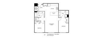 Seven Skies floor plan B1