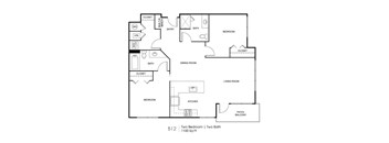 Seven Skies floor plan B12
