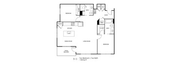 Seven Skies floor plan B13