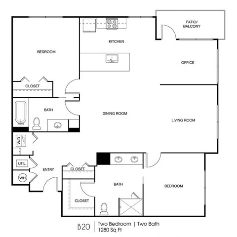 Seven Skies floor plan B20