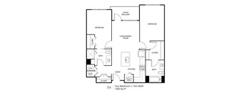 Seven Skies floor plan B4