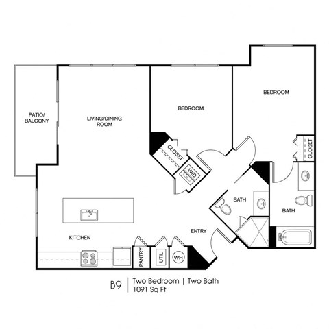 Seven Skies floor plan B9