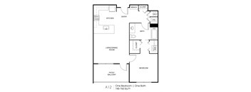 Seven Skies floor plan A12