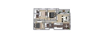 The Brook: 3-Bedroom Floor Plan