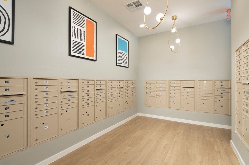 a view of the lockers at the branch