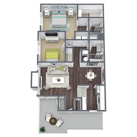 Gardenia 3D Floor Plan Image