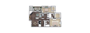 Goldenrod Floor Plan 3D Image