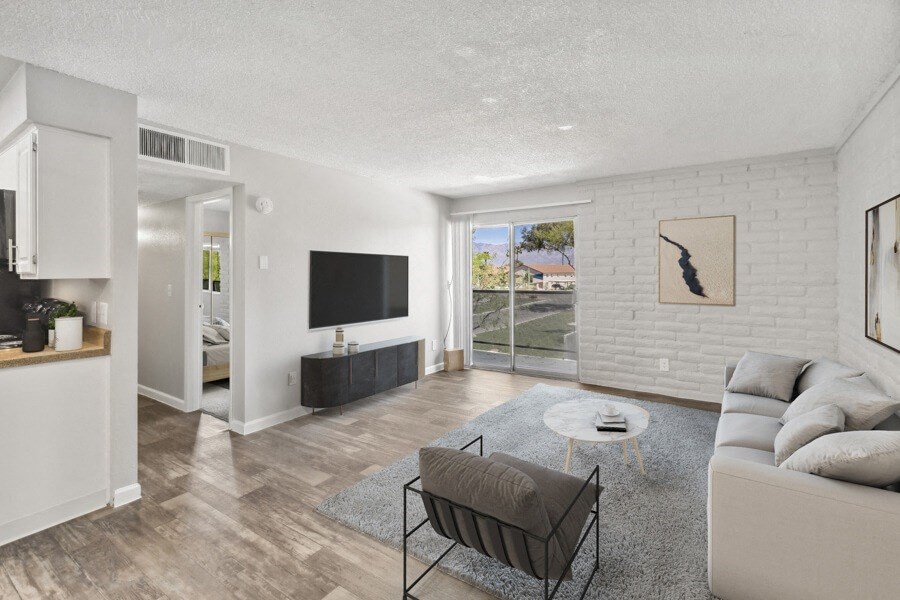 Model apartment living room