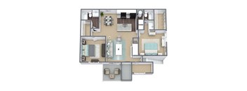 Harrisburg Floor Plan 3D Image