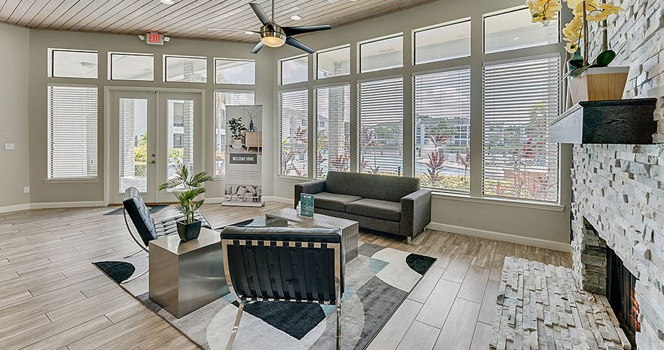 Clubhouse lounge area