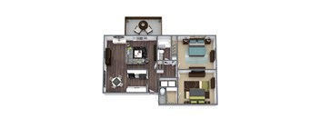 Henly 2-Bed 1-Bath 844 SQFT