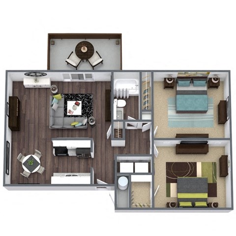 Henly 2-Bed 1-Bath 844 SQFT