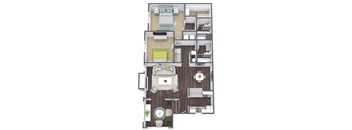 Hibiscus 3D Floor Plan Image