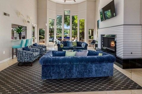 Clubhouse lounge area at Hidden Creek, Lewisville, TX, 75077