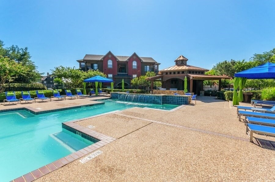 Community swimming pool at Hidden Creek, Lewisville, TX