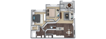 2 bedroom 1 bathroom floor plan