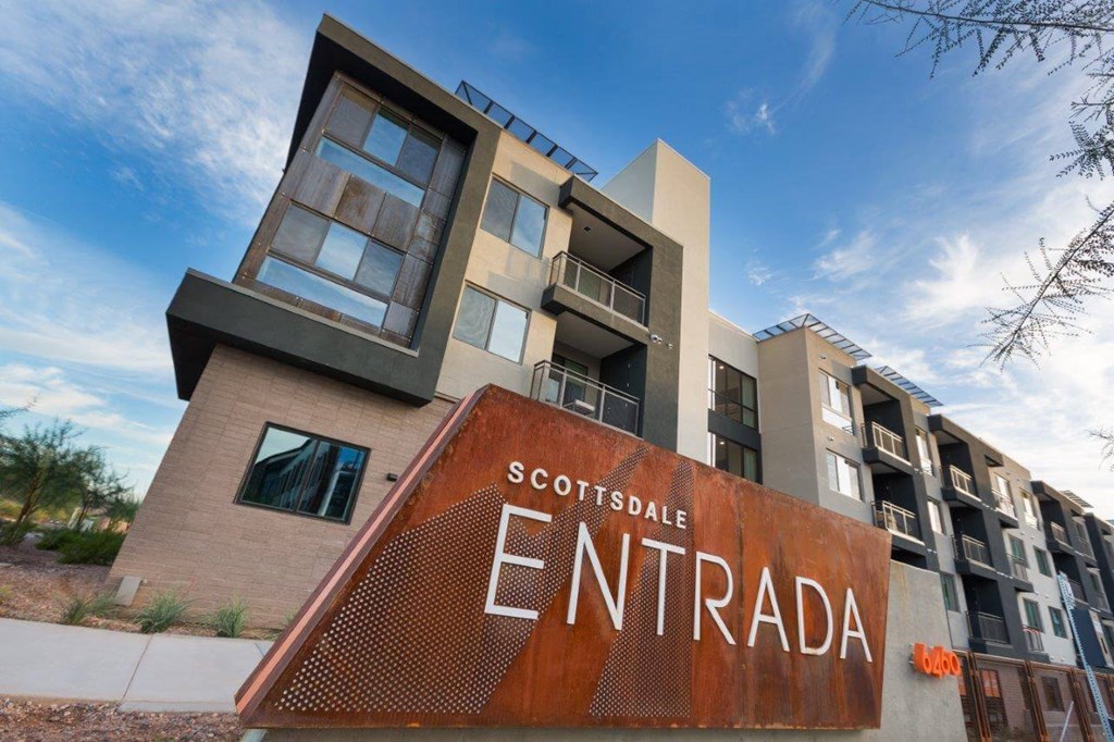 Property sign at entry