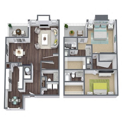 Juniper 3D Floor Plan Image