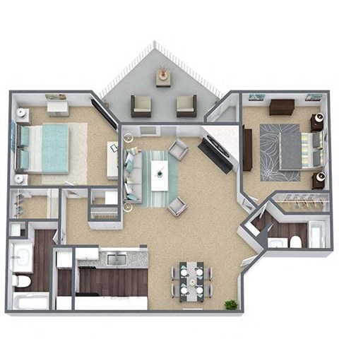 Killbourne Floor Plan 3D Image