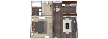 a floor plan image of the edison apartments in fort myers, fl
