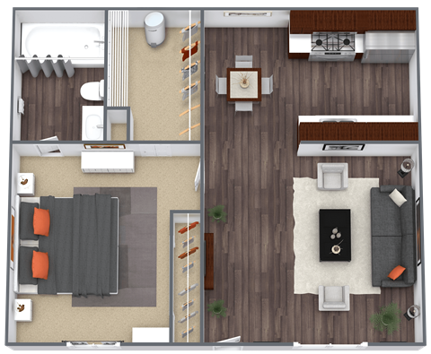 a floor plan image of the edison apartments in fort myers, fl