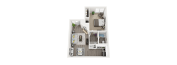 Lenox Cove A2 Floor Plan