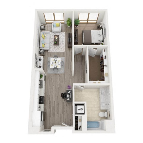 A4 3D Floor Plan Image
