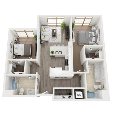 B6 3D Floor Plan Image