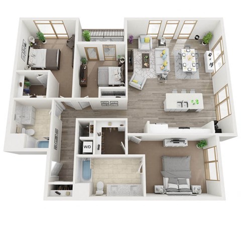 C2 3D Floor Plan Image
