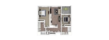 B1 3D Floor Plan Image