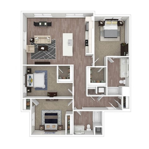 C1 3D Floor Plan Image