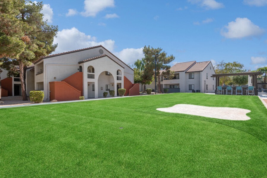 Outdoor mini-golf area at Lore South Mountain, Phoenix