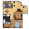 Miranda Floor Plan 2x1