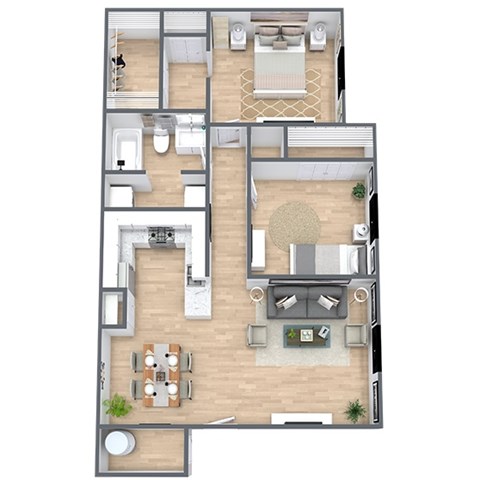 Magnolia 2x1 Floor Plan
