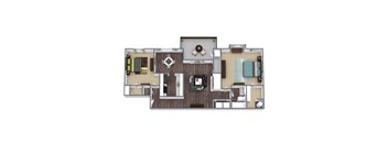 Maplewood 1-Bed 1-Bath 878 SQFT